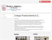 Tablet Screenshot of colegiopuertaabierta.com